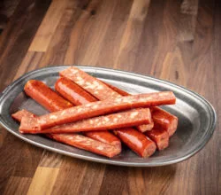 Kielbasa and cheese snack sticks