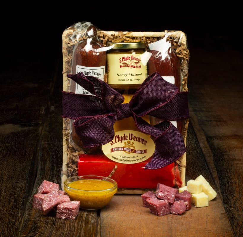 meat and cheese gift basket