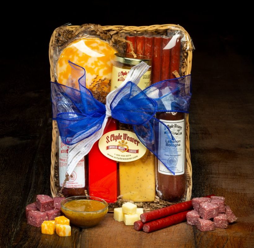 meat and cheese gift basket