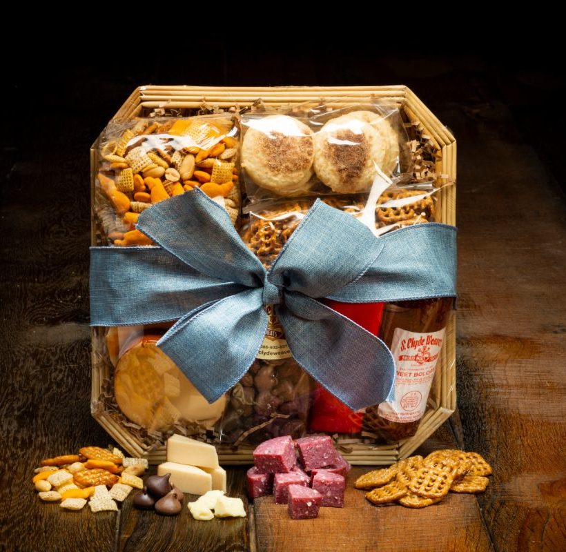 meat and cheese gift basket