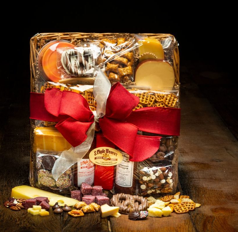 meat and cheese gift basket