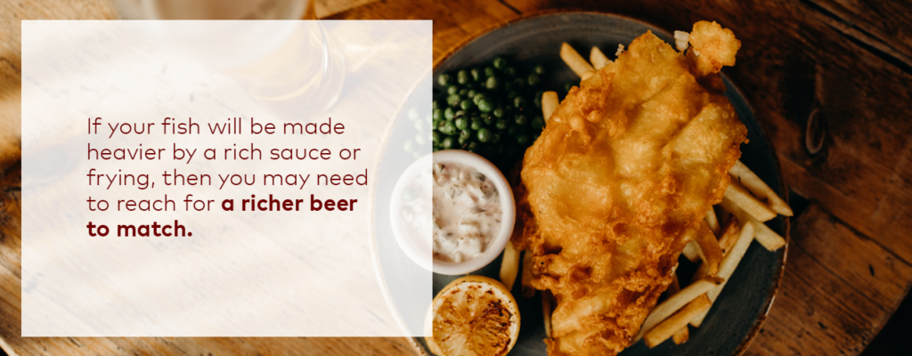 Beer pairing with fish