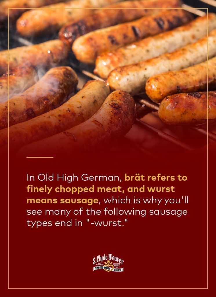 Types deals of sausage