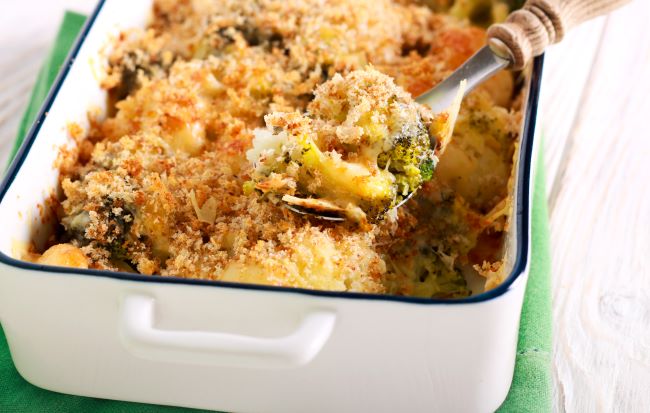 Broccoli & Cauliflower cheese bake