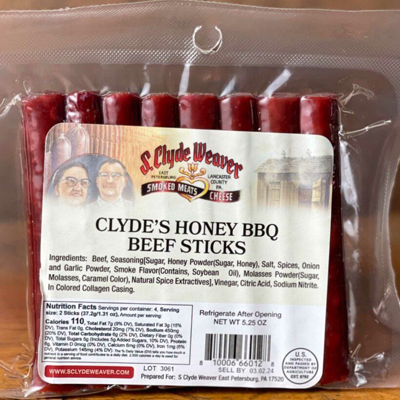 Clyde's Honey BBQ Beef Sticks S Clyde Weaver